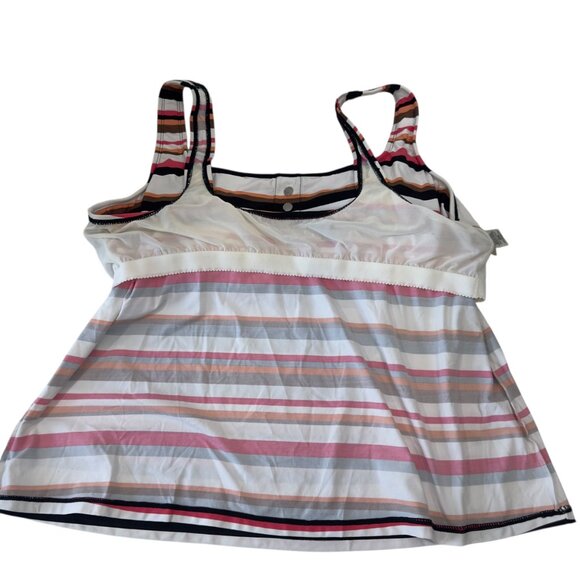 Beach House Woman 22W Striped Padded Tankini Top & Black Bottoms Swim Set NWT - Picture 15 of 15